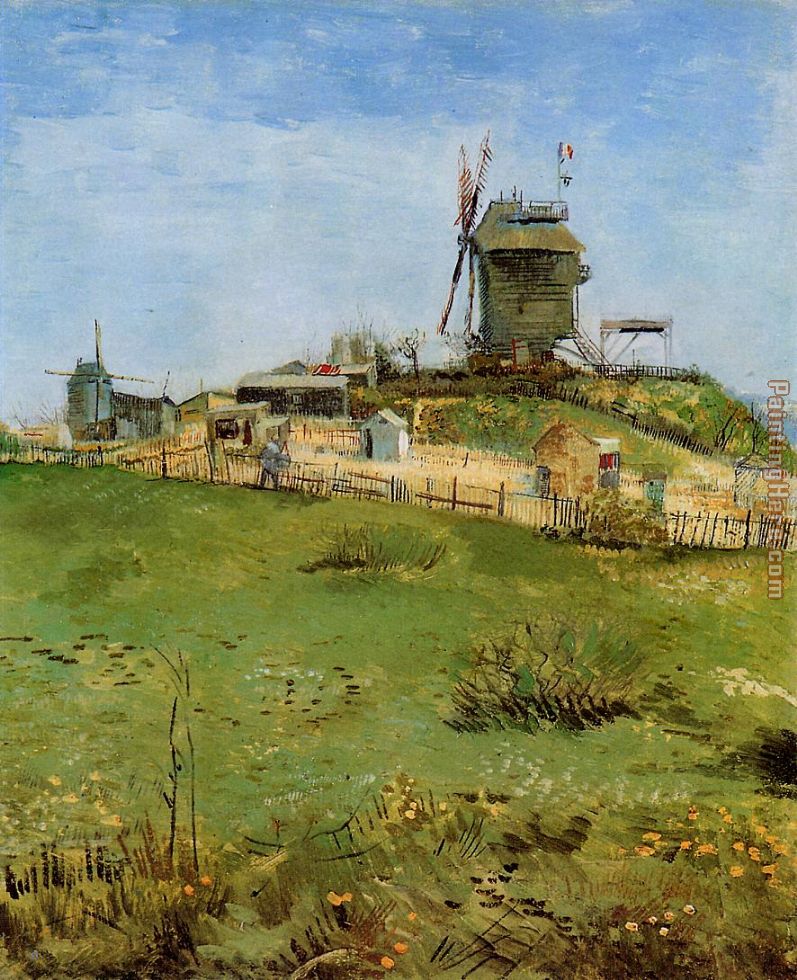 Le Moulin de la Galette painting - Vincent van Gogh Le Moulin de la Galette art painting